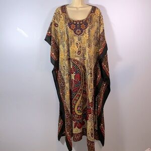 Santé classics vintage one size mixed print kimono kaftan floral zebra paisley